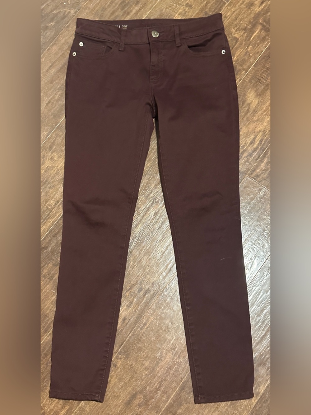 DL1961 Margaux Instasculpt Skinny Burgandy Purple Jeans 27